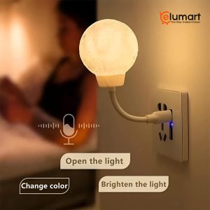 Moon Light Voice Controlled LED Lamp