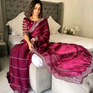 Georgette Sharee with Blouse Piece