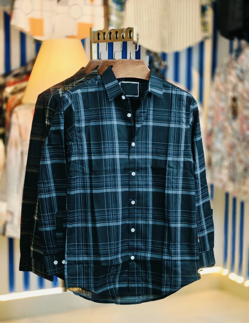 Pure Cotton Full Sleeve Check & Print Shirt for Men Pure Cotton Full Sleeve Check & Print Shirt for Men