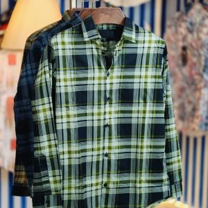 Pure Cotton Full Sleeve Check & Print Shirt for Men