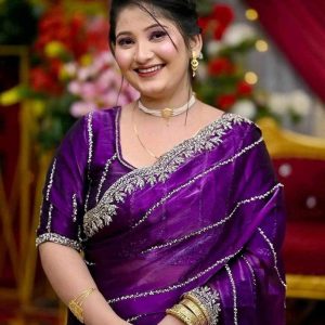 Georgette Embroidery Sharee with Blouse Piece Soft georgette fabrics. Sharee 12 Hat. Separate blouse piece.